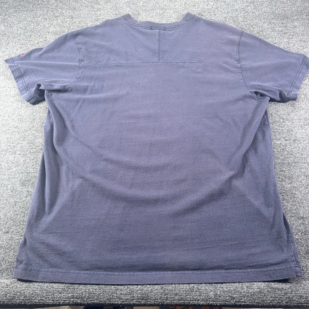 Polo Jeans Co Ralph Lauren Mens XL V-Neck Graphic T-Shirt Navy Blue Cotton - Picture 6 of 6